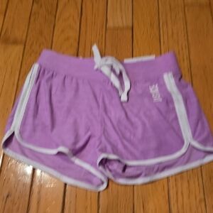 Justice Purple Kids Shorts with White Trim